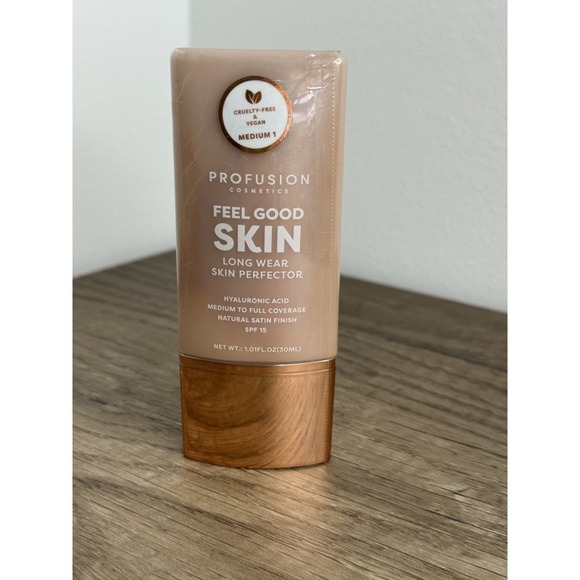 Profusion Cosmetics Other - Profusion Feel Good Skin Long Wear Skin Perfector Medium 1 SPF 15 Foundation 1oz